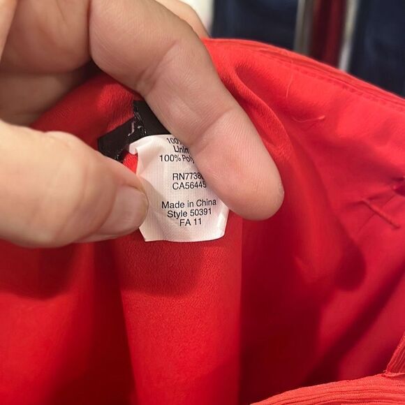 J.Crew Silk Ruched and Draped Spaghetti Strap Elegant Prom or Party Dress Coral - Picture 16 of 16